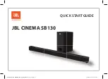 Preview for 1 page of Harman JBL CINEMA SB130 Quick Start Manual