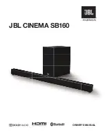 Harman JBL CINEMA SB160 Owner'S Manual preview