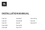 Preview for 1 page of Harman JBL Club 34F Installation Manual