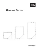 Harman JBL Conceal Series Owner'S Manual preview