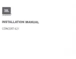 Harman JBL CONCERT 621 Installation Manual preview