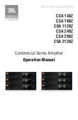 Harman JBL CSA 140Z Operation Manual preview