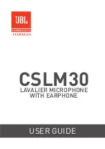 Harman JBL CSLM30 User Manual preview