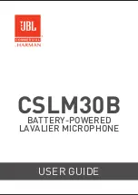 Preview for 1 page of Harman JBL CSLM30B User Manual