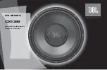 Harman JBL CX Series Owner'S Manual preview