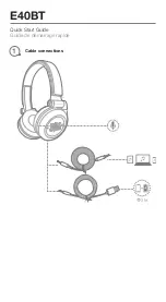 Preview for 2 page of Harman JBL E40BT Quick Start Manual