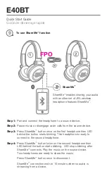 Preview for 6 page of Harman JBL E40BT Quick Start Manual