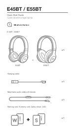 Preview for 2 page of Harman JBL E45BT Quick Start Manual