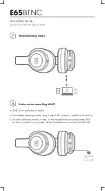 Preview for 8 page of Harman JBL E65BTNC Quick Start Manual