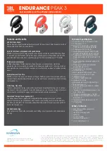 Preview for 28 page of Harman JBL ENDURANCE PEAK3 Quick Start Manual