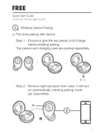 Preview for 4 page of Harman JBL Free Quick Start Manual