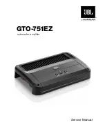 Preview for 1 page of Harman JBL GTO-751EZ Service Manual