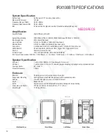 Preview for 12 page of Harman JBL IRX100 Series User Manual