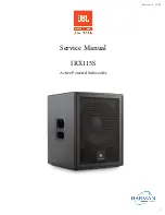 Preview for 1 page of Harman JBL IRX115S Service Manual