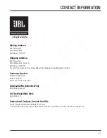 Preview for 21 page of Harman JBL IRX115S User Manual