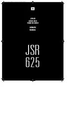 Harman JBL JSR 625 Owner'S Manual preview