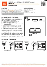 Harman JBL L10CS Quick Start Manual preview