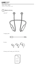 Preview for 2 page of Harman JBL LIVE 220BT Quick Start Manual