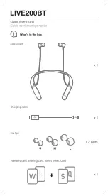 Preview for 2 page of Harman JBL LIVE200BT Quick Start Manual