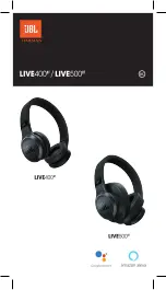 Preview for 1 page of Harman JBL LIVE400BT Quick Start Manual