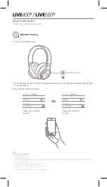 Preview for 4 page of Harman JBL LIVE400BT Quick Start Manual