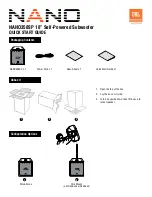 Harman JBL NANO NANO358SP Quick Start Manual preview