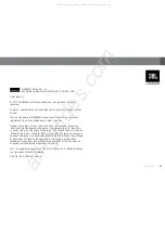 Предварительный просмотр 21 страницы Harman JBL on Air Wireless AirPlay Owner'S Manual