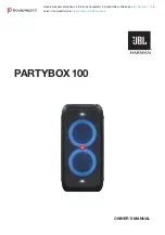 Harman JBL PARTYBOX 100 Owner'S Manual preview