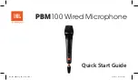 Harman JBL PBM100: JBLPBM100BLK Quick Start Manual preview