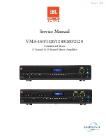 Preview for 1 page of Harman JBL Performance Series Service Manual