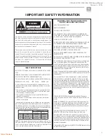 Preview for 3 page of Harman JBL Performance Series Service Manual