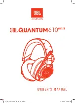 Harman JBL QUANTUM 610 WIRELESS Owner'S Manual preview