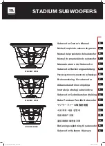 Harman JBL STADIUM 102SSI Owner'S Manual предпросмотр