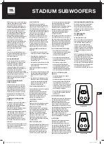 Предварительный просмотр 23 страницы Harman JBL STADIUM 102SSI Owner'S Manual