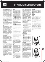 Предварительный просмотр 31 страницы Harman JBL STADIUM 102SSI Owner'S Manual