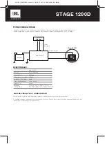 Предварительный просмотр 22 страницы Harman JBL STAGE 1200D Owner'S Manual