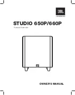 Harman JBL STUDIO 650P Owner'S Manual preview