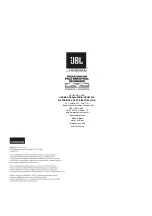 Предварительный просмотр 20 страницы Harman JBL SW8A-S Owner'S Manual