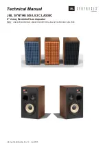 Harman JBL SYNTHESIS L82 CLASSIC Technical Manual preview