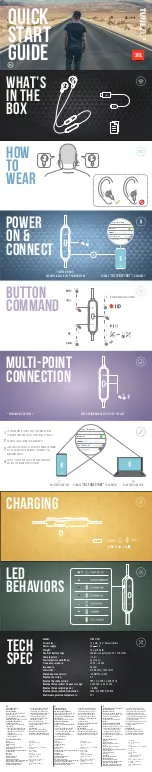 Harman JBL TUNE 215 BT Quick Start Manual preview