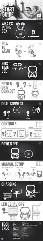 Harman JBL WAVE300 TWS Quick Start Manual preview