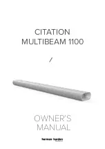 Preview for 1 page of Harman KARDON CITATION MULTIBEAM 1100 Owner'S Manual