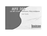 Harman Lexicon MPX 200 User Manual preview