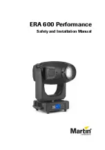 Preview for 1 page of Harman Martin ERA 600 Performance Safety And Installation Manual