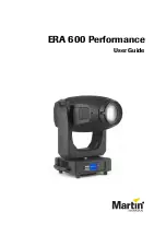 Harman Martin ERA 600 Performance User Manual preview