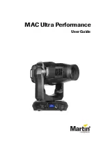 Harman Martin MAC Ultra Performance User Manual preview