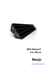 Harman Martin VDO Fatron 20 User Manual предпросмотр