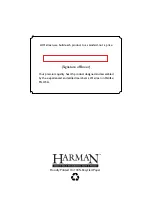 Preview for 44 page of Harman P68 Installation And Operating Manual