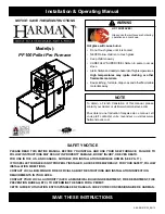 Harman PF100 Installation & Operating Manual preview