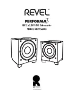 Harman REVEL PERFORMA3 B112V2 Quick Start Manual preview